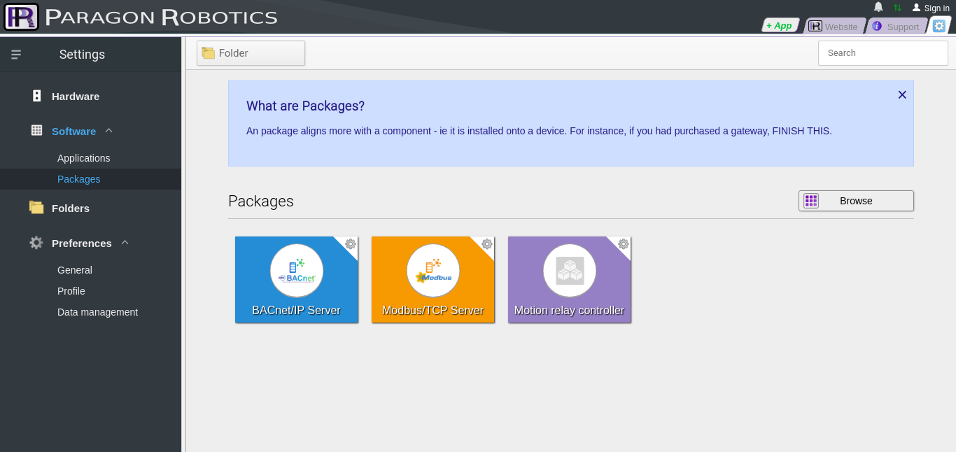 Packages