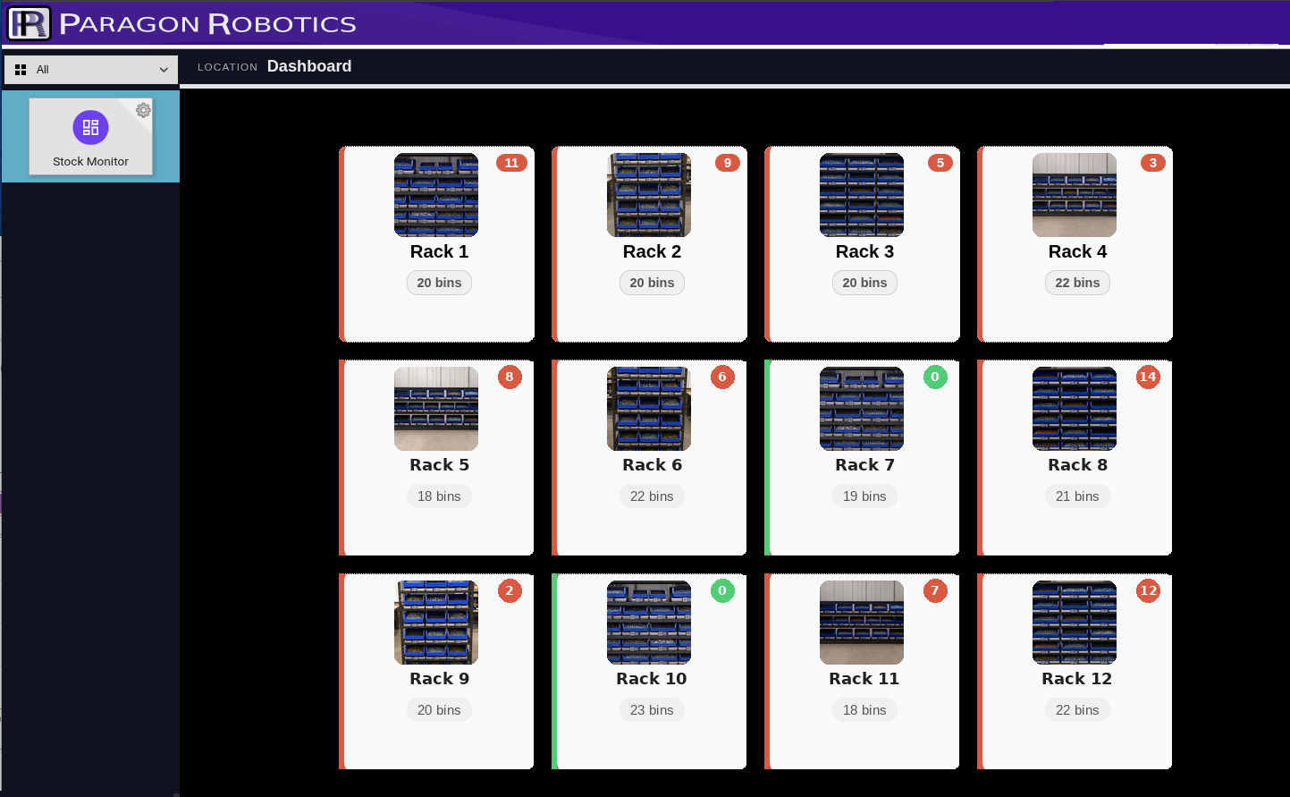 Rack locations